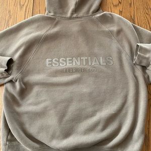 Essentials Fear of God Hoodie, Size Medium